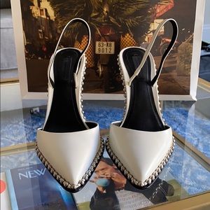 Alexander Wang Rina Studded Leather Slingback Pump